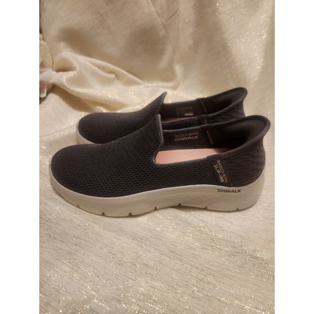Skechers Slip Ins GOwalk Women's Slip-On Walking Sneakers Gray Size 7.5 124963 - Picture 6 of 8